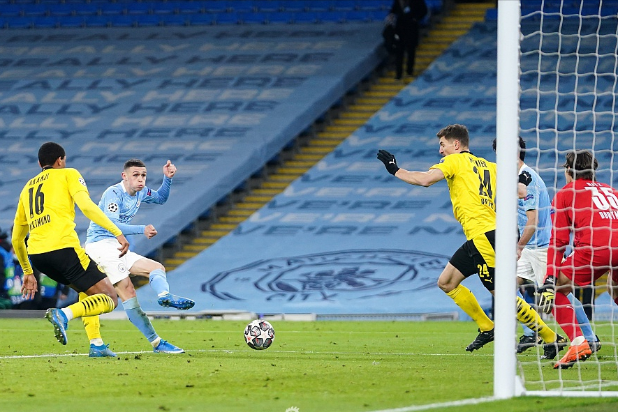  福登替补登场贡献绝杀助曼城登顶